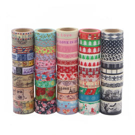 Kain Lucu Bermotif Washi Tape Kuat Adhesi Scrapbook Gift Wrapping