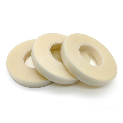 20mm * 200m Non-Toxic Hot Melt Adhesive White Nonwoven PEVA Seam Sealing Tape Untuk Baju Pelindung
