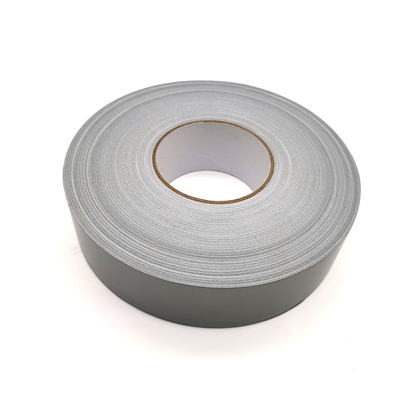 High Bond Residue Free Silver Cloth Fiber Single Sided Tape Untuk Penyegelan Tepi