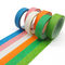 Ukuran yang Dapat Disesuaikan Satu Sisi Residu Gratis Multicolor Masking Paper Spray Paint Tape