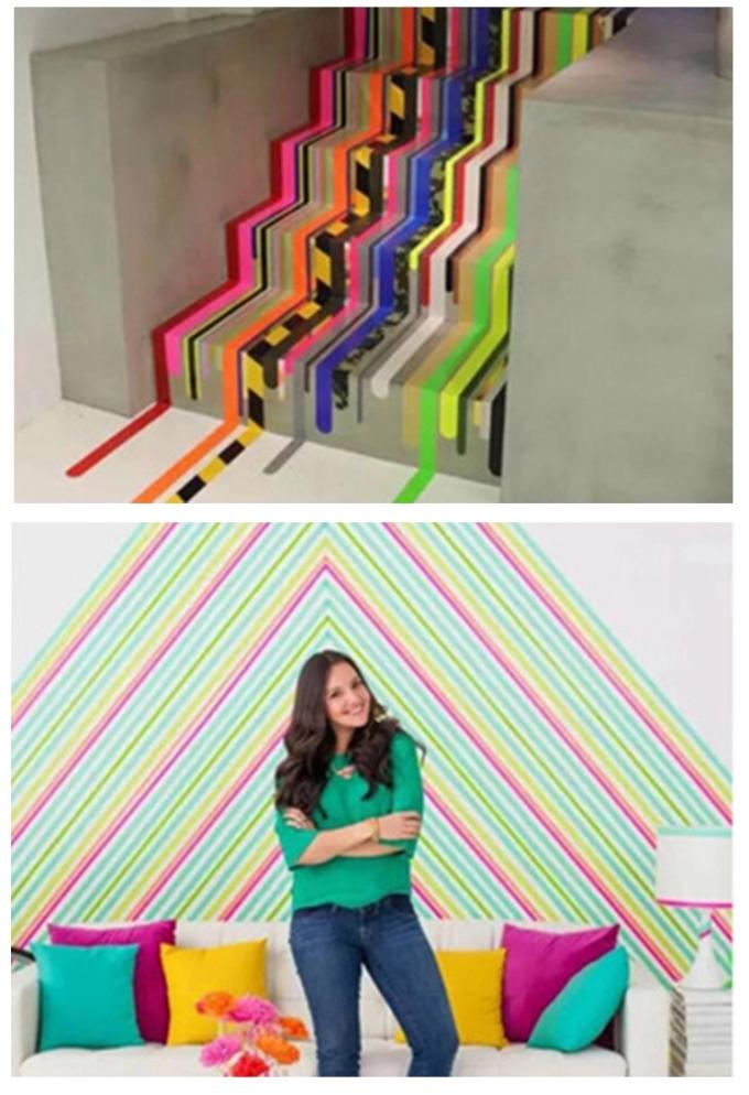 Multicolors Duct Tape Untuk Dekorasi Dinding