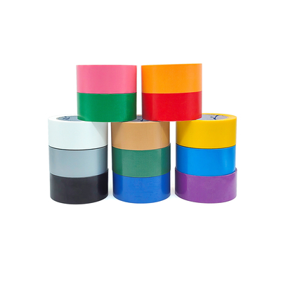 Sampel gratis Custom Cetak Waterproof Perak Abu-abu Warna Adhesive Dekoratif Kain Duct Tape