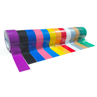 Sampel gratis Custom Cetak Waterproof Perak Abu-abu Warna Adhesive Dekoratif Kain Duct Tape