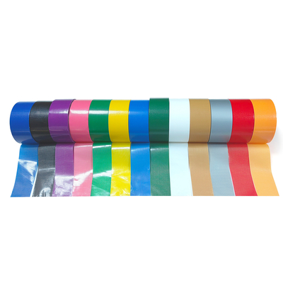 Sampel gratis Custom Cetak Waterproof Perak Abu-abu Warna Adhesive Dekoratif Kain Duct Tape