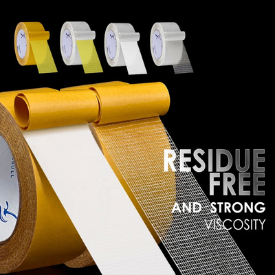 Sampel gratis Custom Cetak Waterproof Perak Abu-abu Warna Adhesive Dekoratif Kain Duct Tape