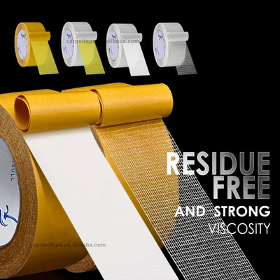 Waterproof Matt Woven Adhesive Tape Utilitas Tape Kain untuk Karton Sealing 1 Inch lebar