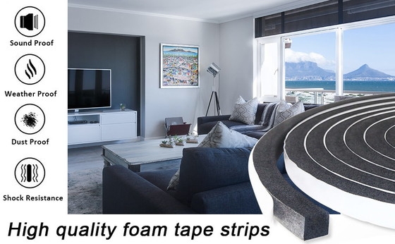 Panas tahan Eva Foam Double Sided Tape Putih / Hitam Karton Penutup 0.5-5mm