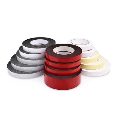 ISO 9001 EVA Foam Double-Sided Tape Putih atau Hitam Dengan Adhesi Akrilik