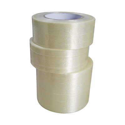 Pita Filament Serat Kaca Mono Berorientasikan Waterproof dengan Ketebalan 150mic dan 48mm * 40m Ukuran untuk Bundling