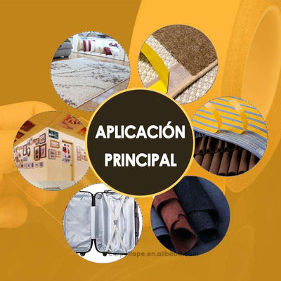 Pita serat kaca sisi ganda dengan 72 oz / in Peel Adhesi 45 lbs / in Kekuatan tarik dan 5-7% Elongasi pada istirahat