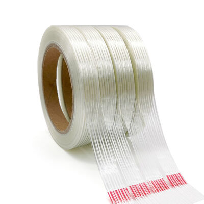 Fiberglass Filament Tape High Tensile Strapping Tape For Heavy Duty Carton Packaging