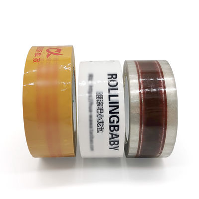 50mm Lebar Logo Kustom Dicetak Bopp Carton Sealing Tape Untuk Pengepakan