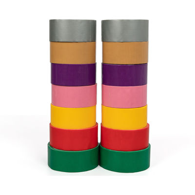Sampel Gratis 15m Multi Colored Single Side Duct Tape Dengan Dibungkus Secara Individual