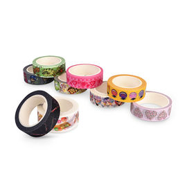 Reusable Colored Dekorasi Masking Tape No Residue Dekorasi Natal