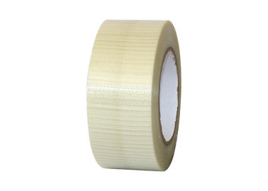 Waterproof Fiberglass Mesh Tape Carton Sealing PET Film Dengan Benang Kaca