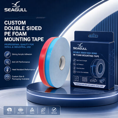 Professional PE Foam Adhesive Tape Untuk Automotive Trim Fixing Gap Filling Insulation