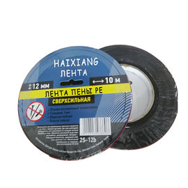 Solvent Acrylic Adhesive Double Sided Black Pe Foam Tape