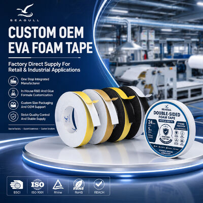 Grosir Tape busa EVA Double-sided Custom High Adhesive Waterproof Mounting Tape