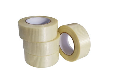 Jelas Fiberglass Mesh Tape, Tugas Berat Mesh Tape Carton Seaming / Paket