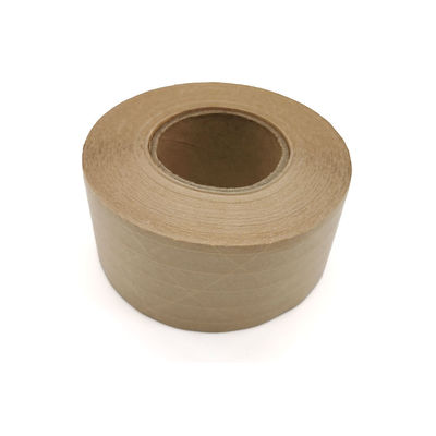 Satu Sisi Brown Hot Melt Adhesive Plus Line Kraft Paper Tape