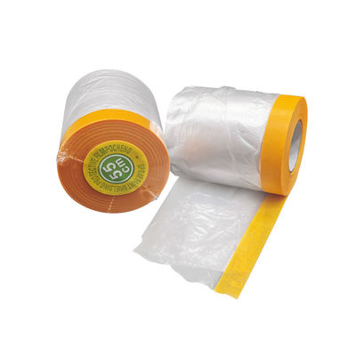 Pre Taped Masking Film Lantai Cat Perisai Bergerak Film Pelindung Mobil Plastik Pelindung Untuk Karpet